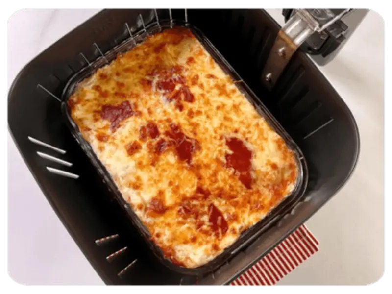 Lasaña en air fryer